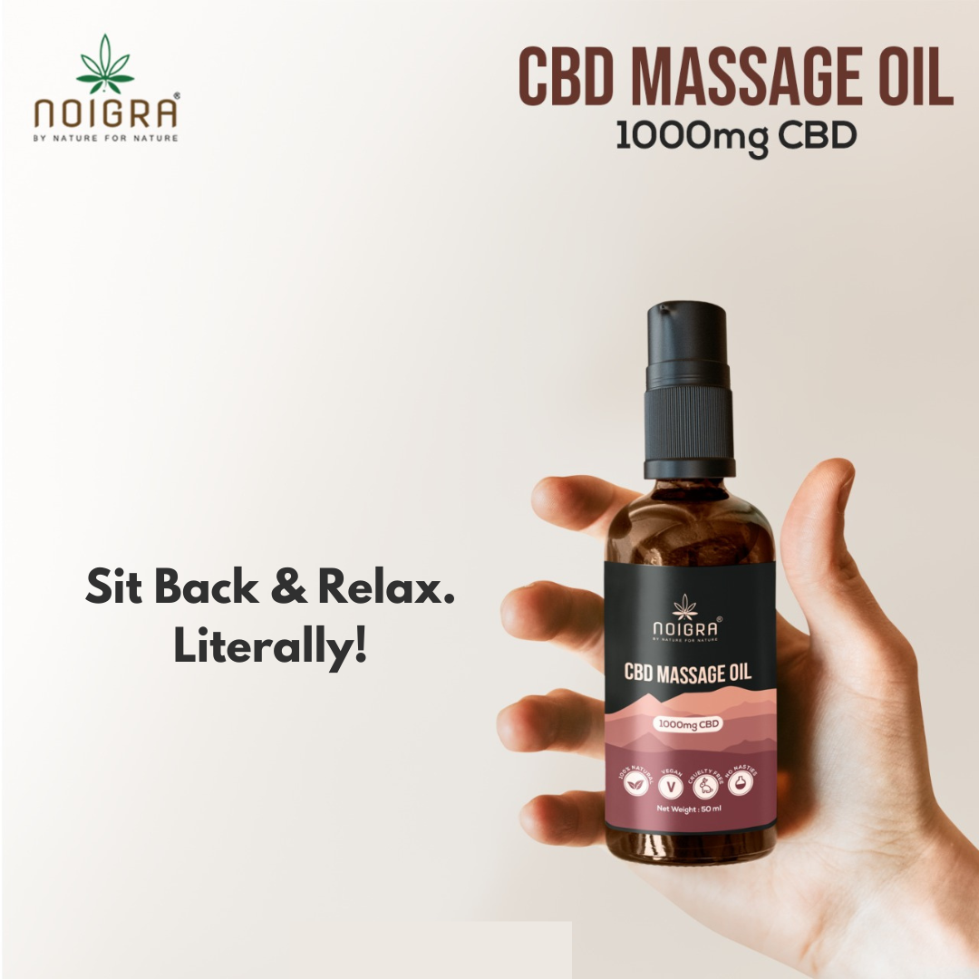 Noigra - CBD Massage Oil - 1000mg CBD