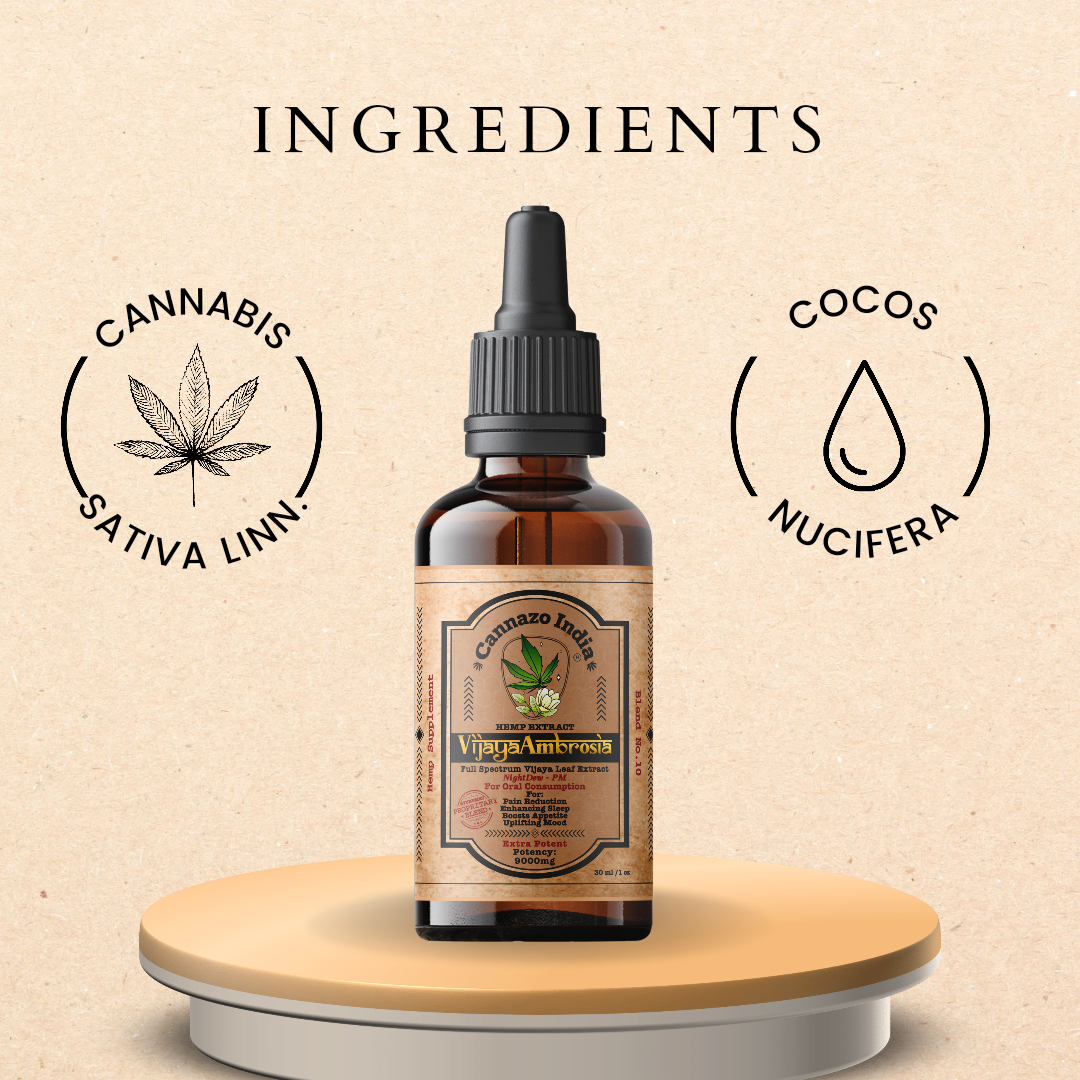 Cannazo India - Vijaya Ambrosia THC Rich oil (1:4) 30ml
