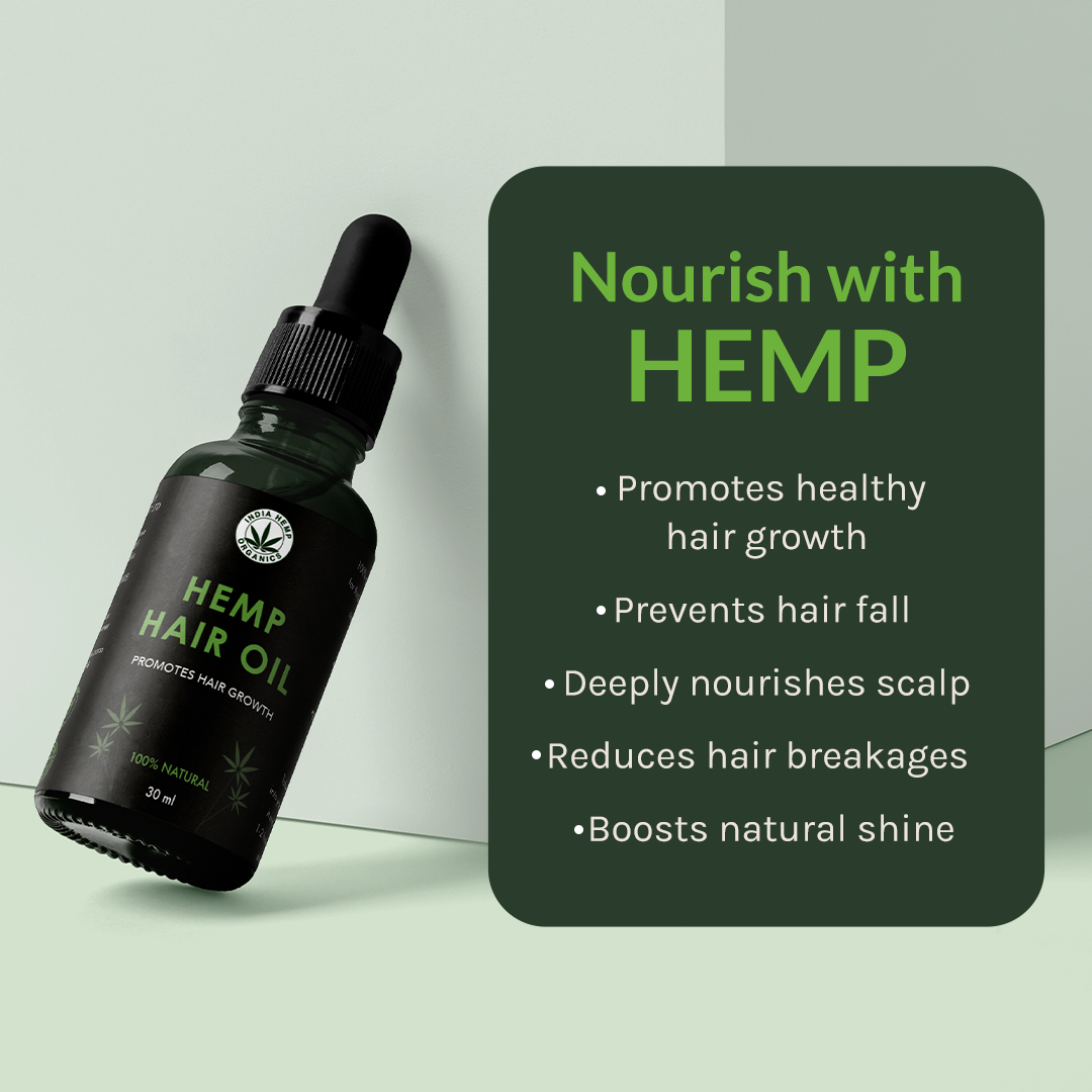 India Hemp Organics - Hemp Hair Oil (30ml)