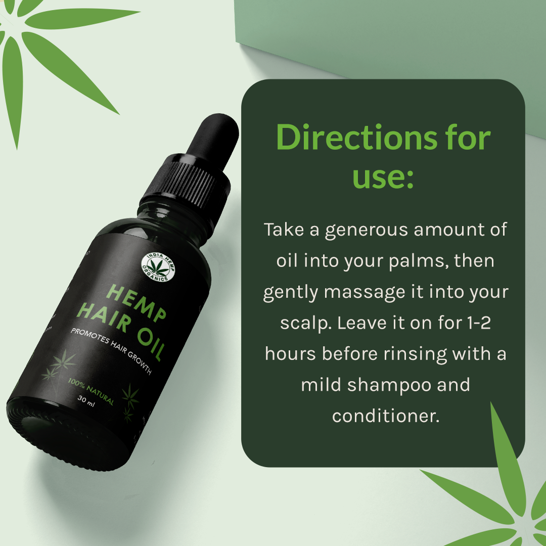 India Hemp Organics - Hemp Hair Oil (30ml)