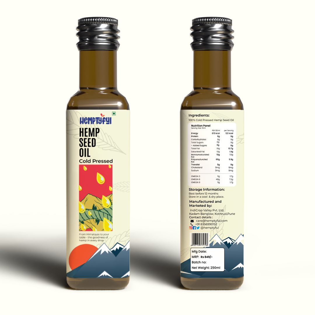 Hemptyful - Cold Pressed Hemp Seed Oil (250ml)