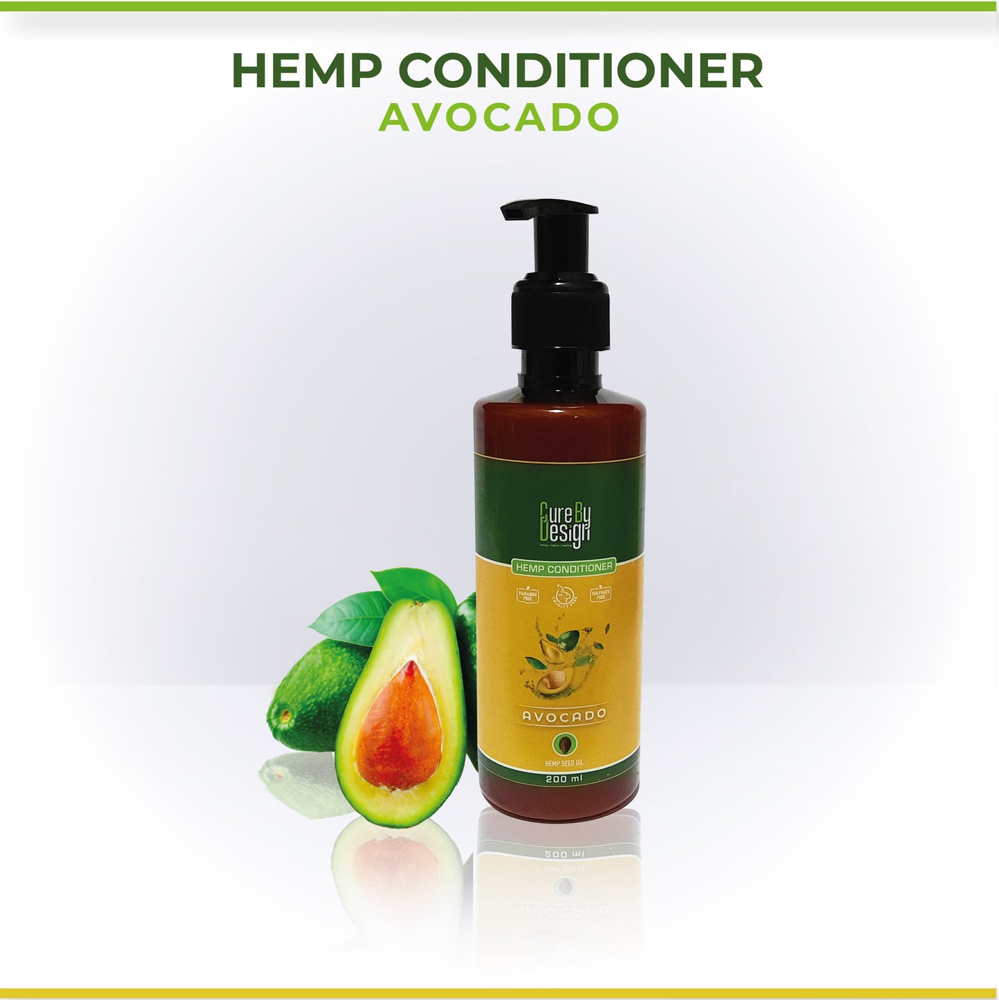Cure By Design Hemp & Avocado Conditioner - Hempivate
