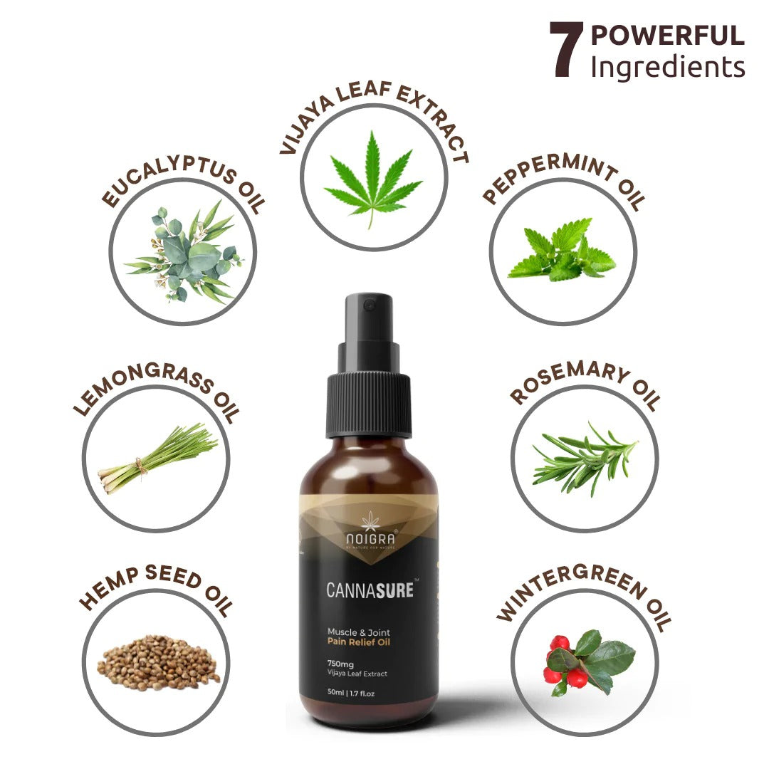 Noigra - Cannasure Muscle & Joint Pain Oil (50ml)