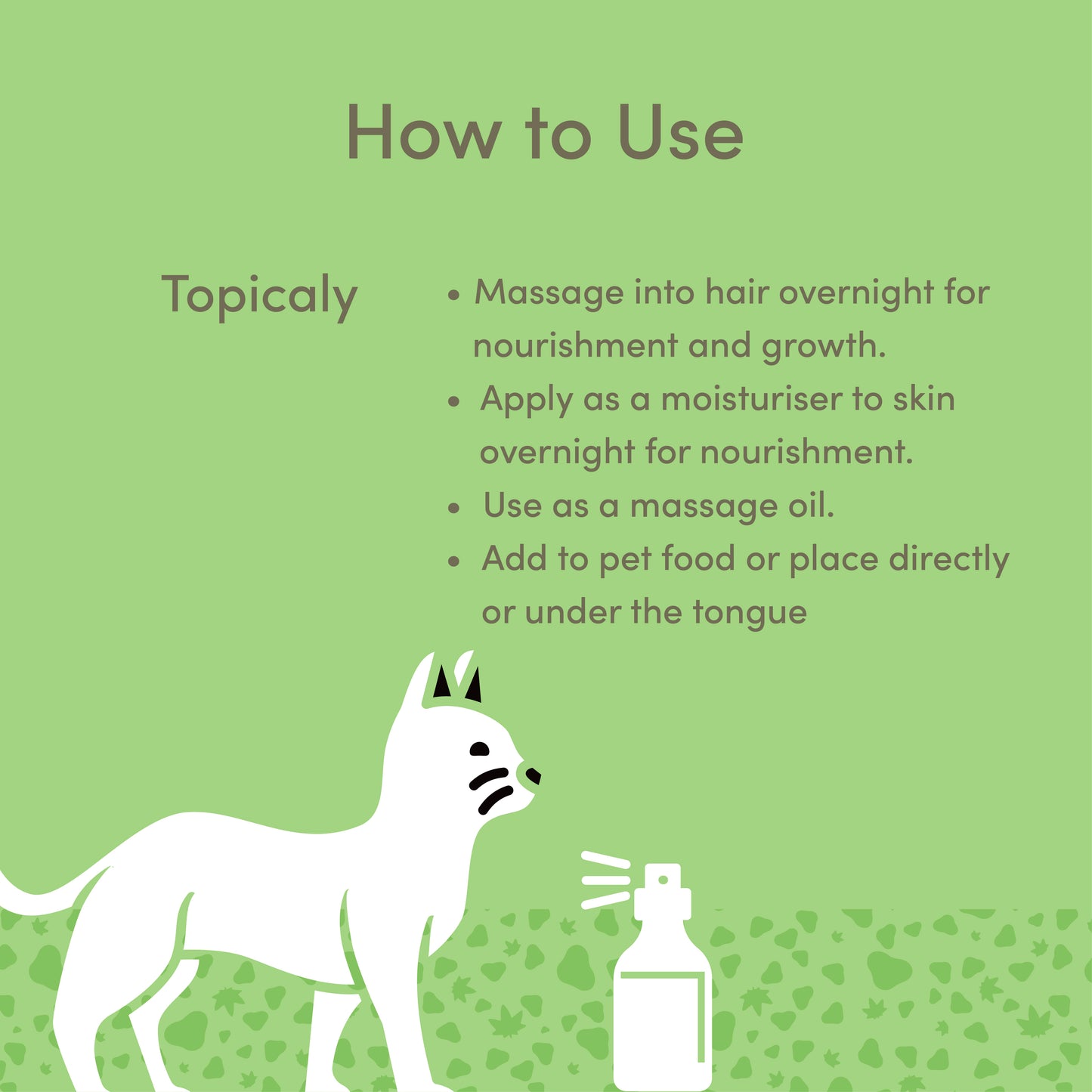 Buy - Vedic Tails - Hemp Seed Oil For Pets - Hempivate