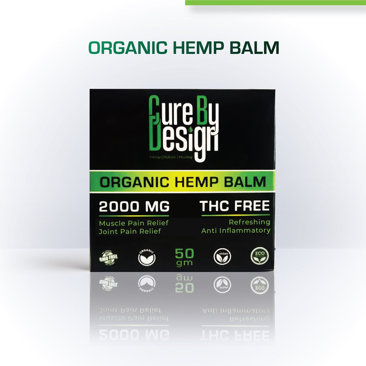 Buy Cure By Design Organic Hemp Balm (2000 MG) for Hempivate