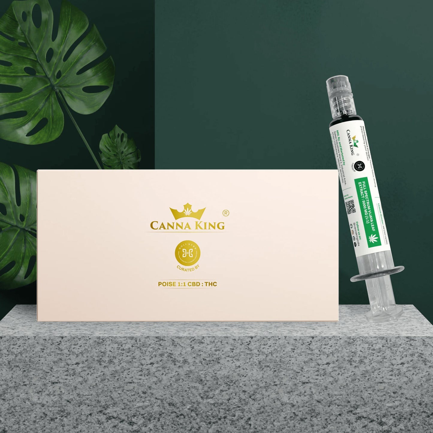 Cannaking - Full Spectrum Vijaya Extract, 5000 mg, 1:1 CBD: THC