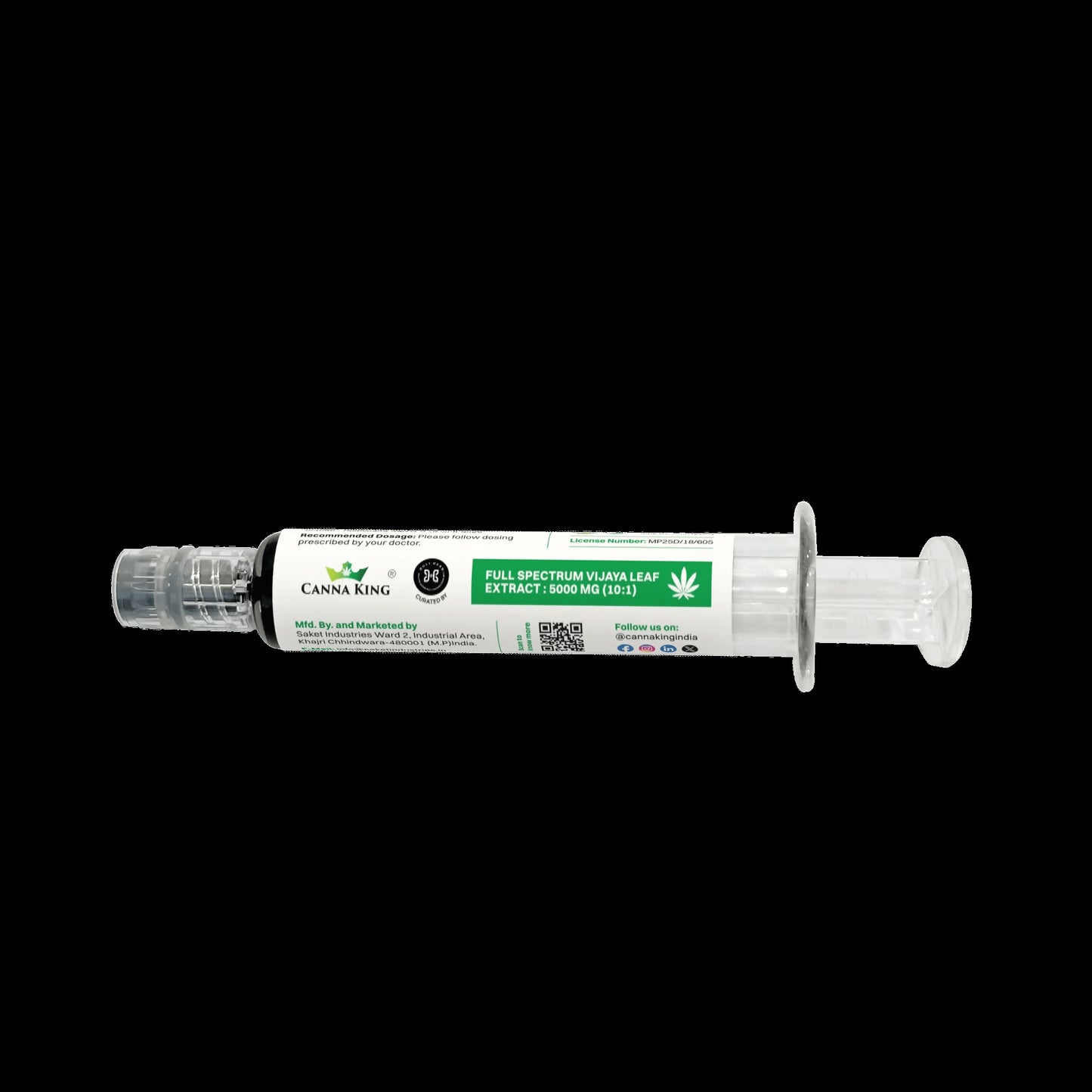 Cannaking - Full Spectrum Vijaya Extract, 5000 mg, 10:1 CBD:THC