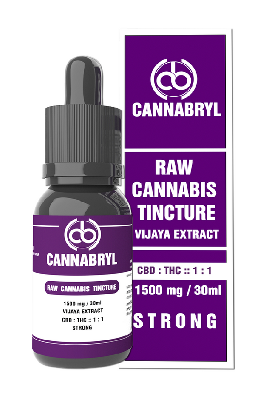 Cannabryl RAW 1:1 THC : CBD oil tincture 1000 MG- 1500 MG shop now from  Hempivate