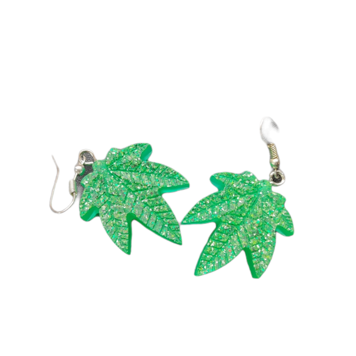 Small Textured Leaf Drop Earrings – Ann Dillon Designer