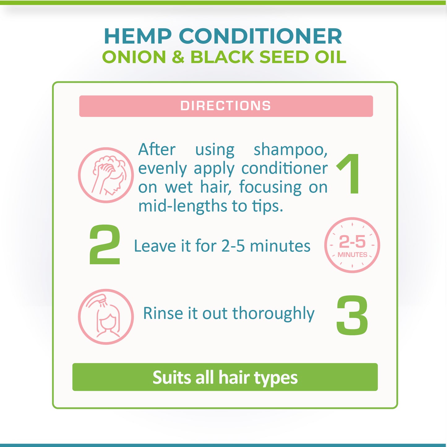 Cure By Design Hemp Black Seed Oil & Onion Conditioner - Hempivate 