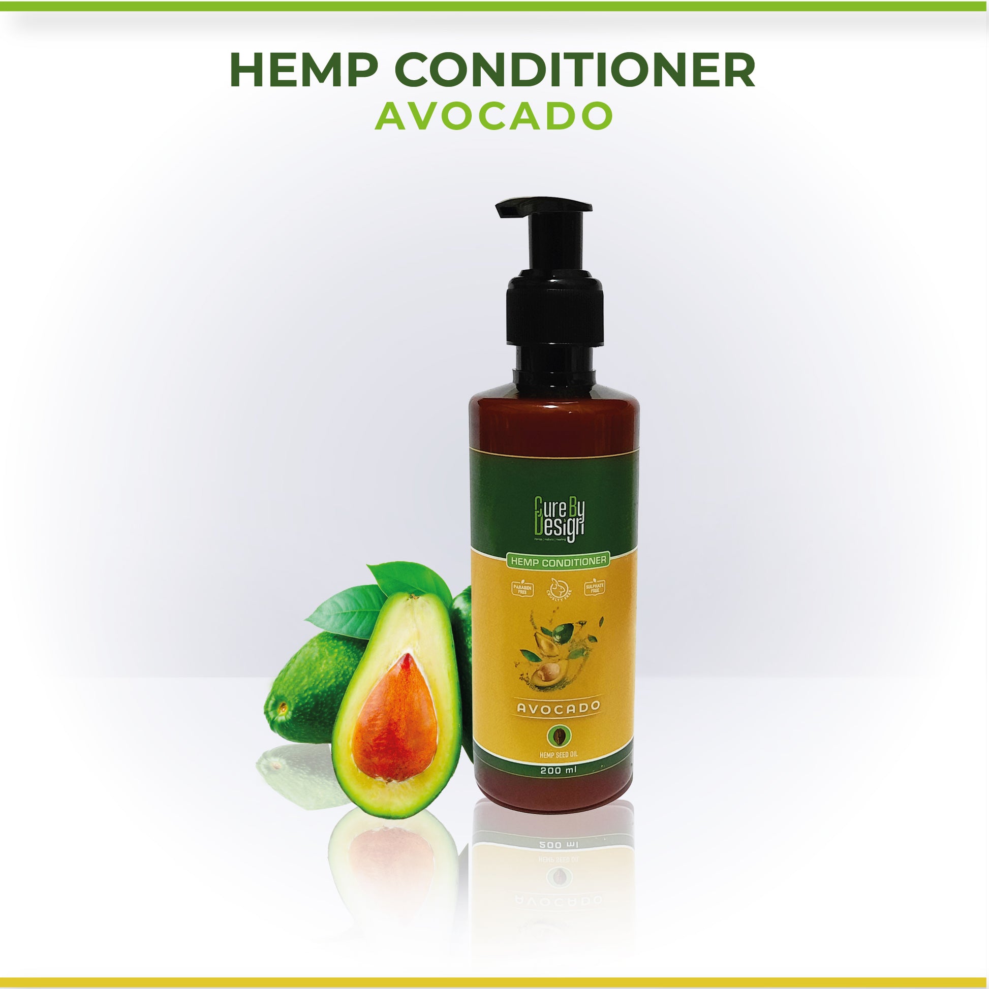 Cure By Design Hemp & Avocado Conditioner - Hempivate