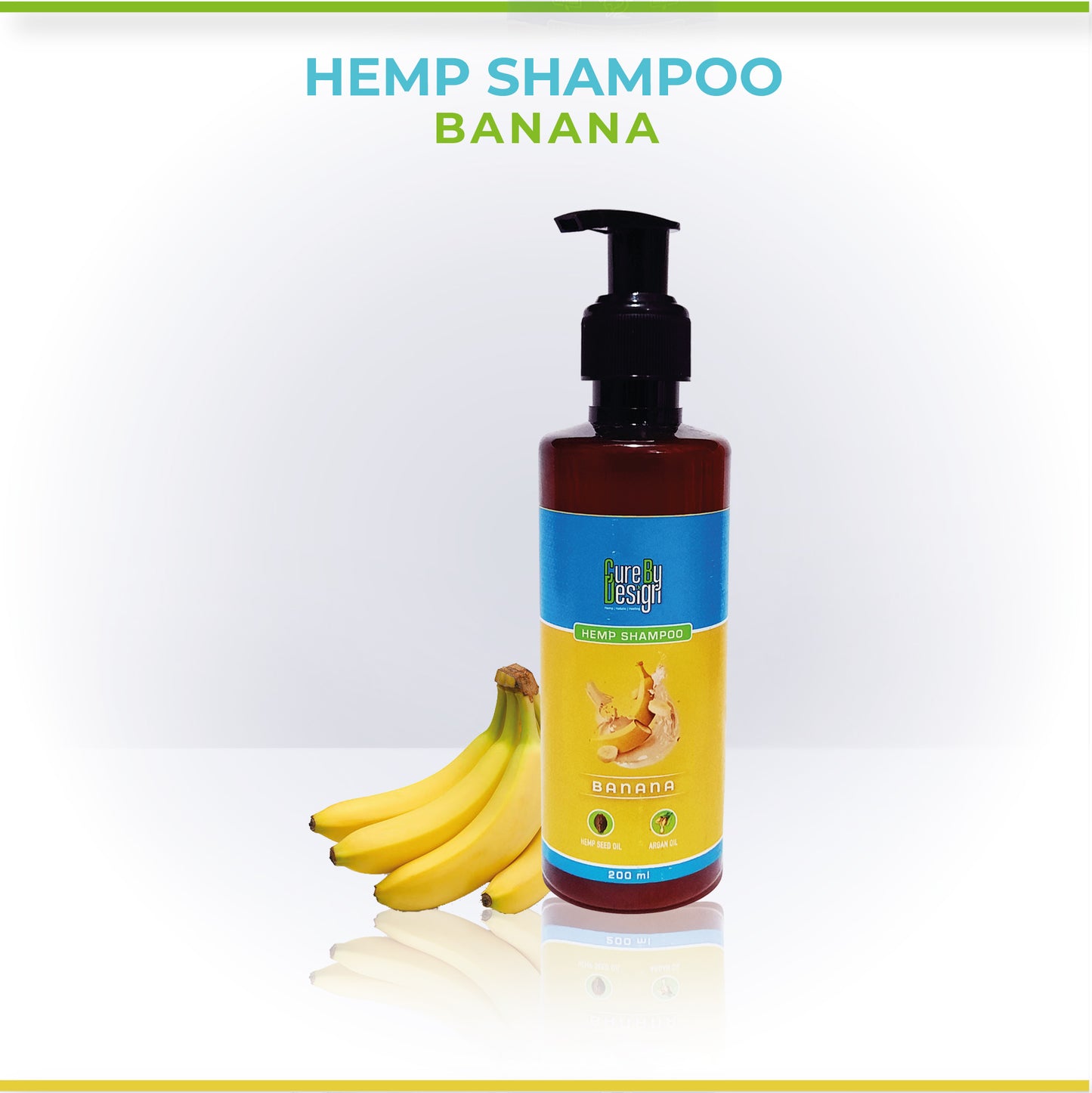 Cure By Design Hemp & Banana Shampoo - Hempivate 