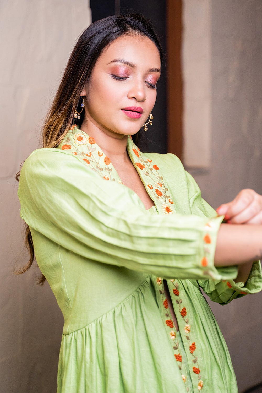 Buy - The House Of Hemp - Carnation dress mint green - Hempivate