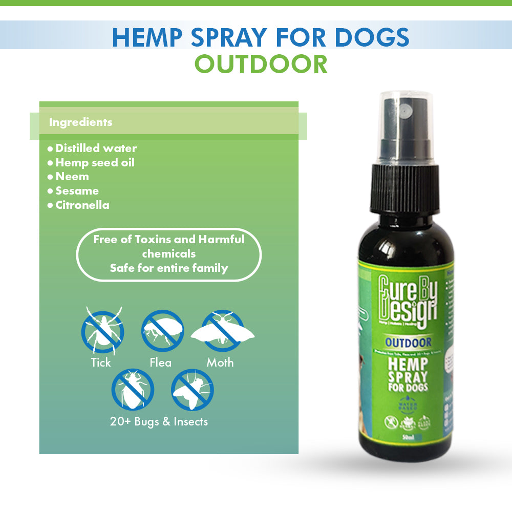 Buy - Cure By Design - Hemp Spray For Outdoor For Dogs - Hempivate