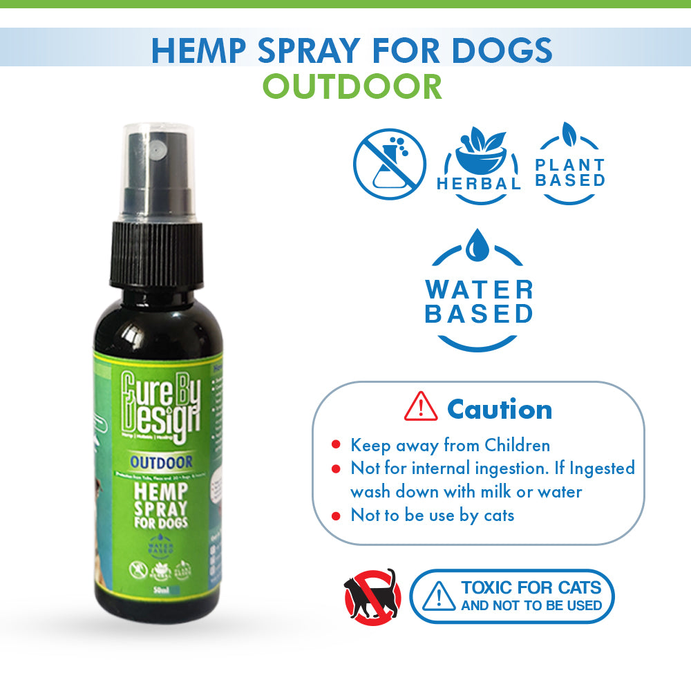 Buy - Cure By Design - Hemp Spray For Outdoor For Dogs - Hempivate