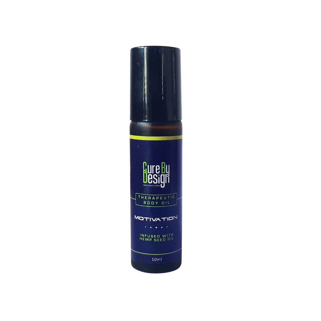Buy Cure By Design - Therapeutic Body Oil - Motivation 10ml - Hempivate