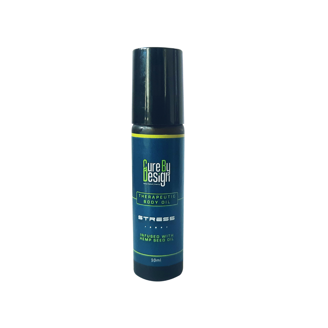  But Cure By Design therapeutic body oil stress10ml | Hempivate