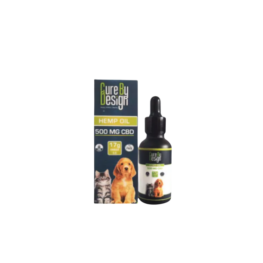 Cure by design - hemp seed oil 500mg CBD - Hempivate
