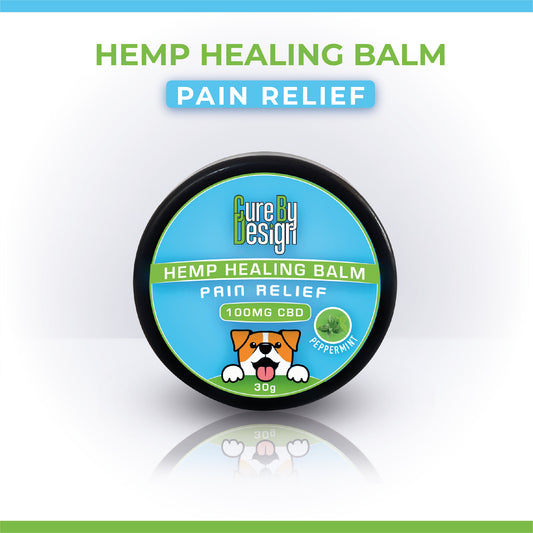 Cure by Design Hemp Healing Balm - Pain Relief (30g) - Pet CBD Balm