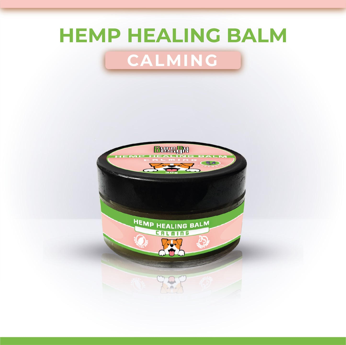 Cure by Design Hemp Healing Balm - Calm (30g) - Pet CBD Balm 