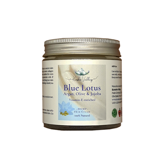 Kensho Valley - Hemp Skin Cream with Blue Lotus, Argan, Olive & Jojoba (100g)