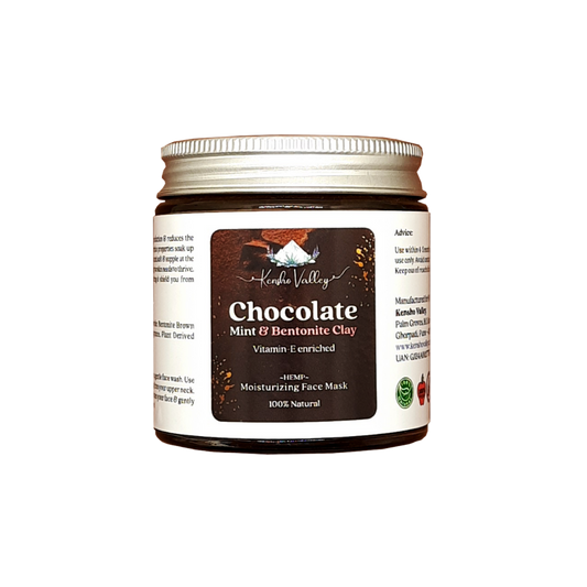 Kensho Valley - Hemp Face Mask with Chocolate, Mint & Bentonite Clay (100g)