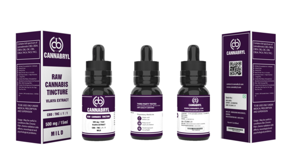 Cannabryl RAW 1:1 THC : CBD oil tincture 1000 MG- 1500 MG shop now from  Hempivate