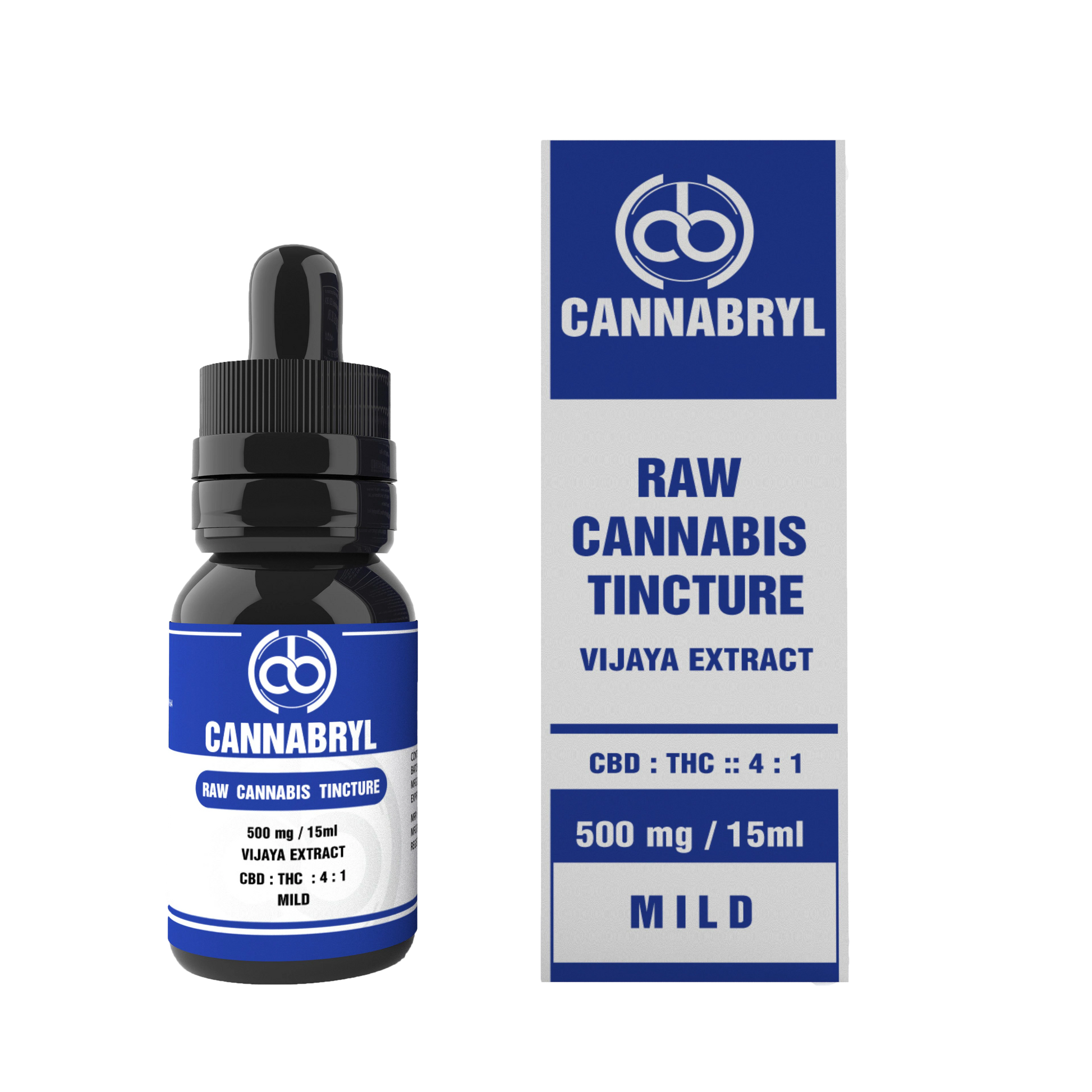 Cannabryl RAW Tincture 4:1 CBD:THC Oil 15 ml (1000 mg - 1500 mg) shop now from  Hempivate 