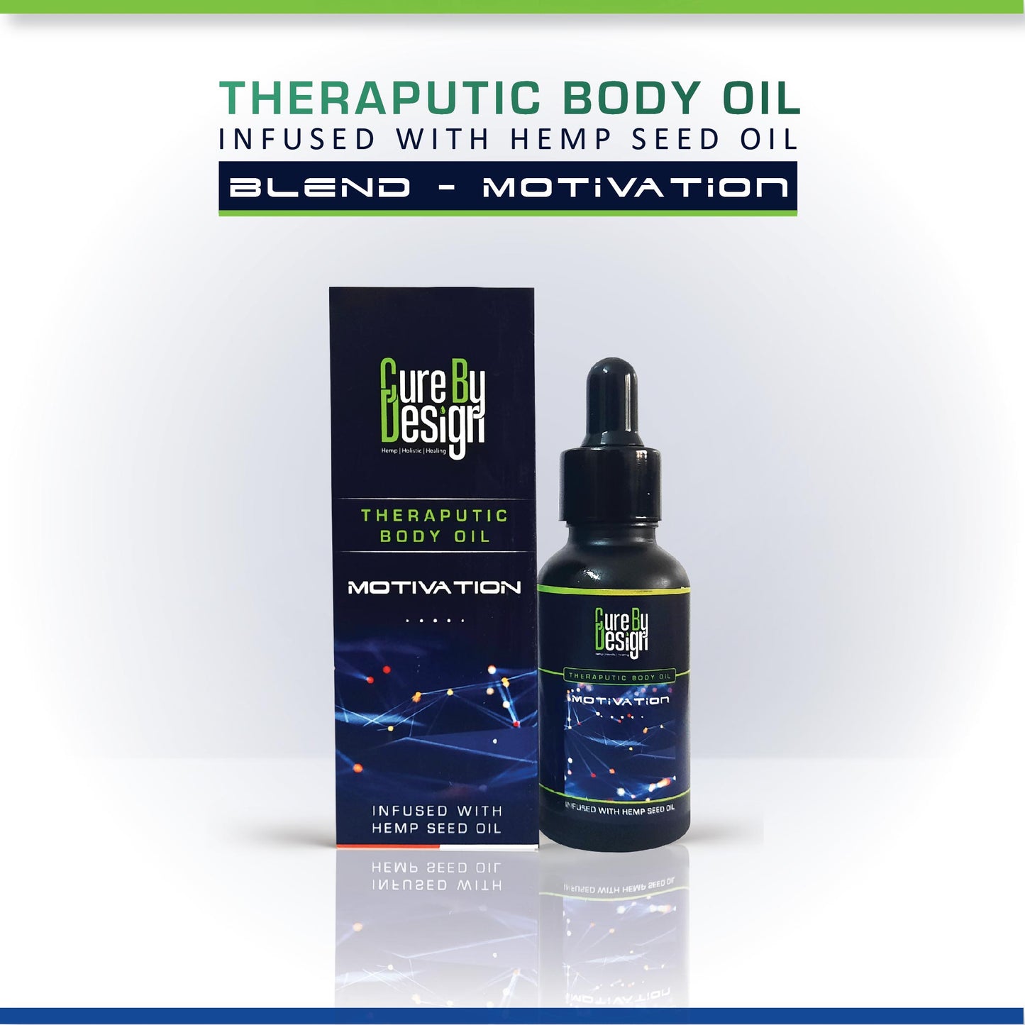 Buy Cure By Design  Theraputic body oil (Motivation) from  Hempivate 