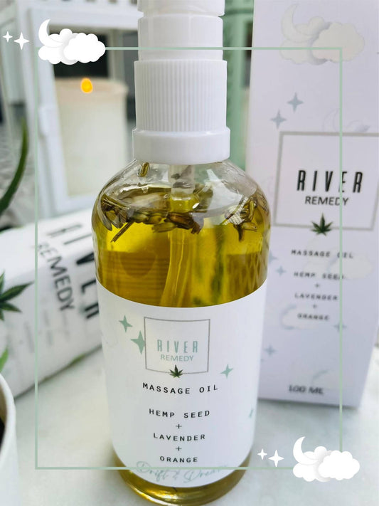 Buy River Remedy hemp massage oil | Hempivate